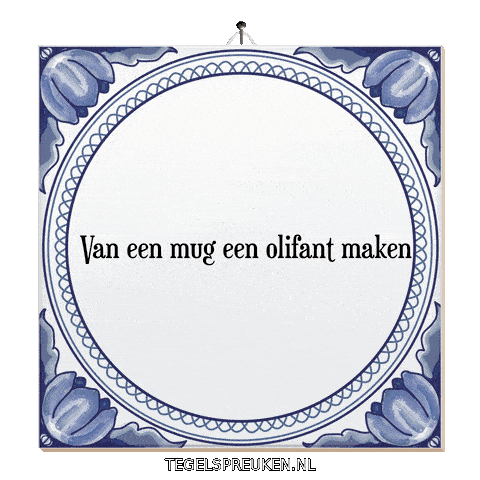 Drama Stress Sticker by Tegelspreuken.nl