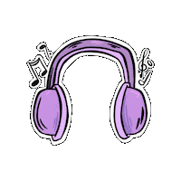 Musik Lila Sticker by ultraviolett