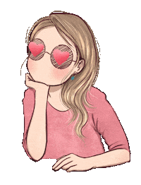 LovelyScrolling love like eyes hearts Sticker