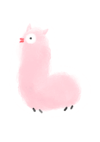 happy pink Sticker
