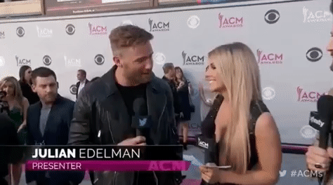 julian edelman GIF by Academy of Country Music Awards