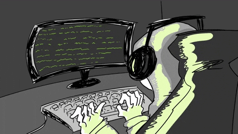 cyberpunk hacker gif