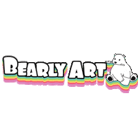 Glue Sticker by Bearly Art