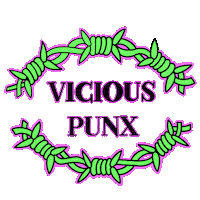 vicious_punx neon angel devil grunge Sticker