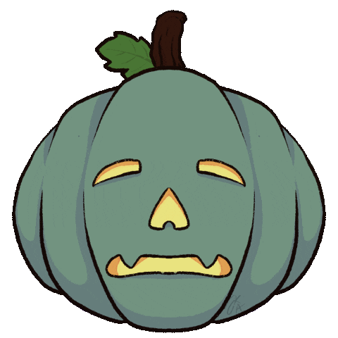 KayleighAnnWilliams animation halloween spooky pumpkin Sticker