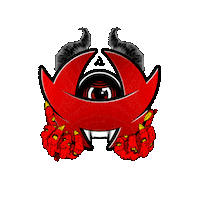 Demon Satan Sticker by Shell Shock Recordings