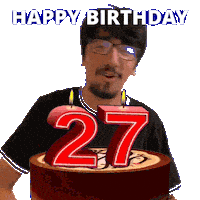 27 Years Old 27Th Birthday Sticker