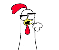 Chicken Sigh GIF by happydog