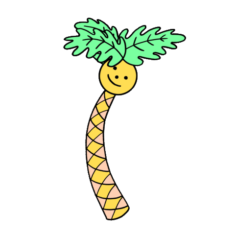 palm tree dance Sticker by WH8S