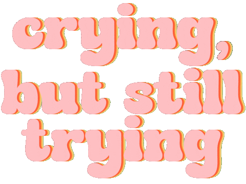 Mental Health Crying Sticker by LexieAF