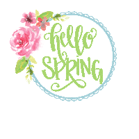 Springtime Hand Lettered Sticker