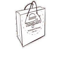 Take-Away Comida Sticker by Triangular® - Hamburgueria Artesanal