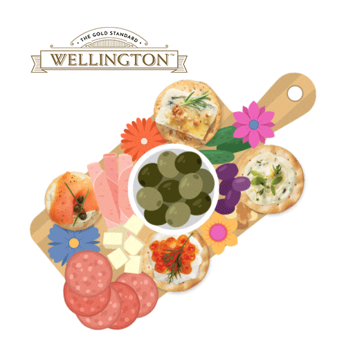 Spring Cheese And Crackers Sticker by Wellington Crackers
