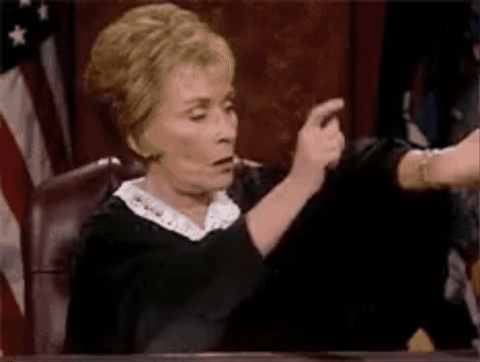 judge judy time is up