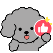 Poodle 讚 Sticker