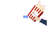 Movie Popcorn Sticker by 8world.entlife
