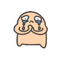 難過 哭 Sticker