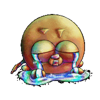 Sad Dog Sticker