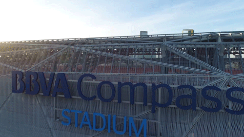 bbva compass stadium drone GIF by Houston Dynamo