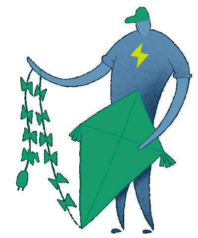 Blue Man Energy Sticker by NOHO