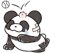Sad Panda Sticker