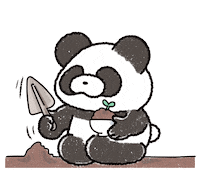 Plant Panda Sticker