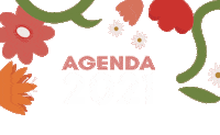 Flores Agenda Sticker by Blanco Papel
