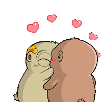 I Love You Kiss Sticker by Fugz Official