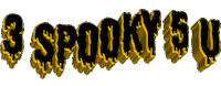orange 3 spooky 5 u Sticker by AnimatedText