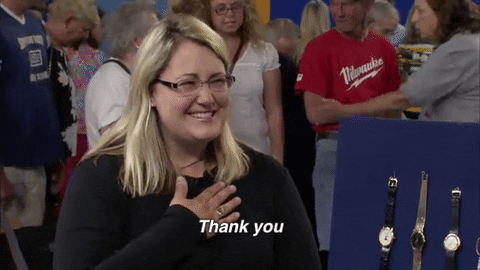 Happy Tears Reaction GIF by ANTIQUES ROADSHOW | PBS