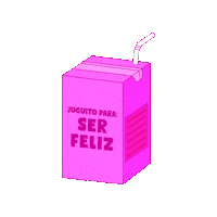 ilustrateste feliz felicidad jugo juguito Sticker