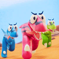 Excited On Fire GIF by Claynosaurz