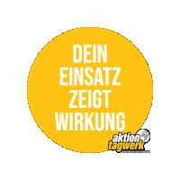 aktiontagwerk aktion-tagwerk aktiontagwerk deineinsatzzeigtwirkung Sticker