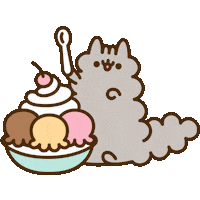 Ice Cream Eating Sticker by Pusheen