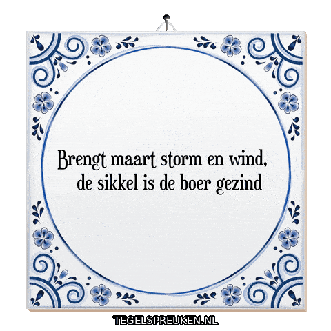 Storm Wind Sticker by Tegelspreuken.nl