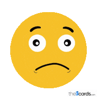 Sad Miss You Sticker by TheEcards.com