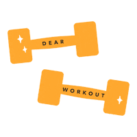 dearworkout love laugh workout weekend Sticker