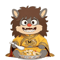 Nom Nom Eating Sticker