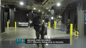 michael kidd-gilchrist arrival GIF by NBA