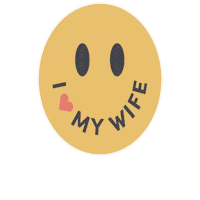 Smiley Face Wife Sticker by Marriage365