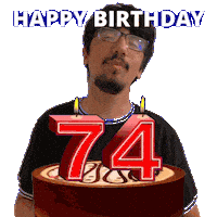 74 Years Old Sticker