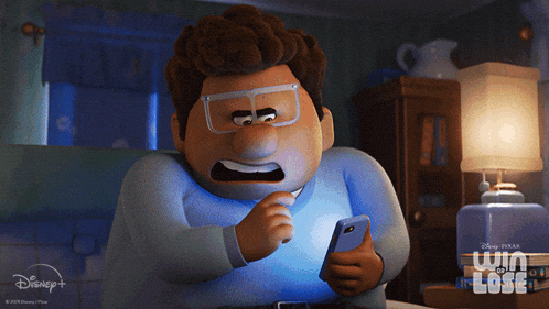 Win Or Lose Phone GIF by Disney Pixar