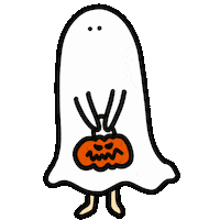 Trick Or Treat Halloween Sticker by てんりちゃん