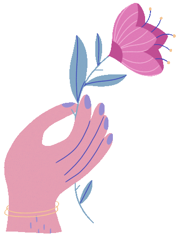 Valentines Day Flower Sticker