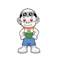 India Looking Down Sticker by Zhot