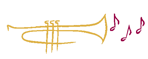 Trumpet Sticker by Ticket Gretchen