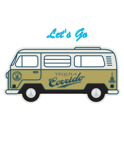 TequilaCorrido giphyupload lets go tequila vwbus Sticker