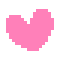 Heart Pixel Sticker