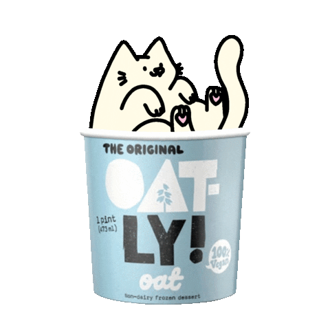 Ice Cream Cats Sticker by Leon Karssen
