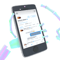 Donald Trump 3D Sticker by jjjjjohn